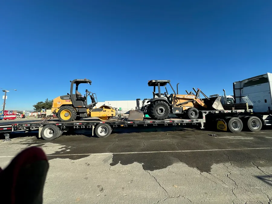 Volvo Road Roller & Case 570N Loader Combo